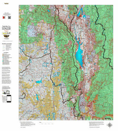 Idaho HuntData LLC Idaho Controlled Mule Deer Unit 32A Land Ownership Map digital map