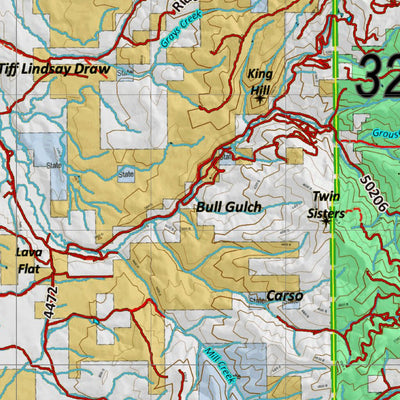 Idaho Controlled Mule Deer Unit 32A Land Ownership Map by Idaho ...