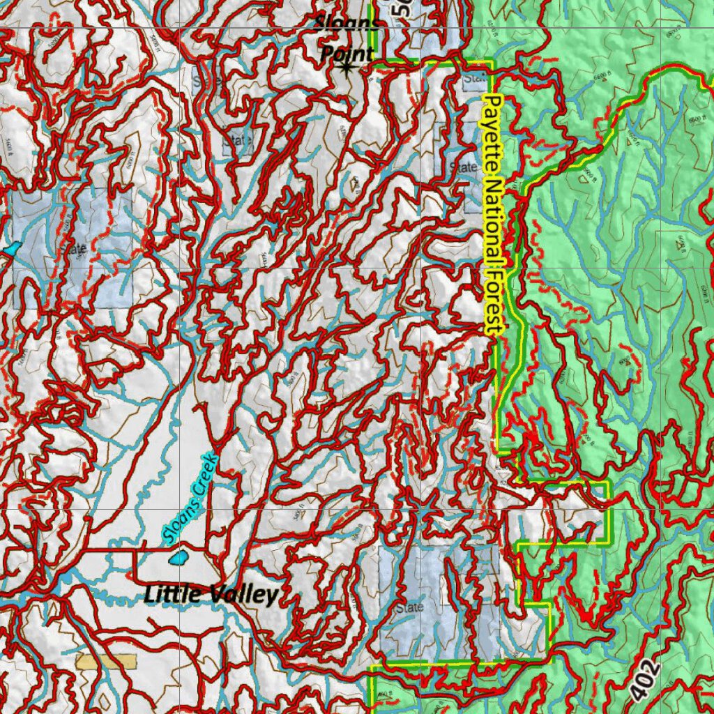 Idaho Controlled Mule Deer Unit 32A Land Ownership Map By Idaho ...