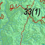 Idaho HuntData LLC Idaho Controlled Mule Deer Unit 33(1) Land Ownership Map (33-1) digital map