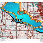 Idaho HuntData LLC Idaho Controlled Mule Deer Unit 38(1X) Land Ownership Map (38-1X) digital map