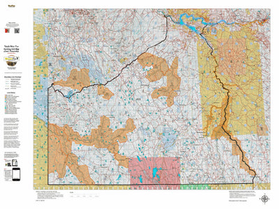 Idaho HuntData LLC Idaho Controlled Mule Deer Unit 41(1) Land Ownership Map (41-1) digital map