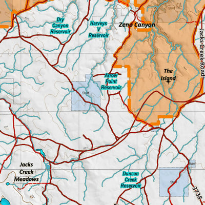 Idaho HuntData LLC Idaho Controlled Mule Deer Unit 41 Land Ownership Map digital map
