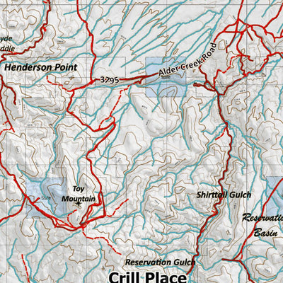 Idaho HuntData LLC Idaho Controlled Mule Deer Unit 41 Land Ownership Map digital map