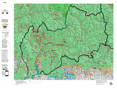 Idaho HuntData LLC Idaho Controlled Mule Deer Unit 43 Land Ownership Map digital map