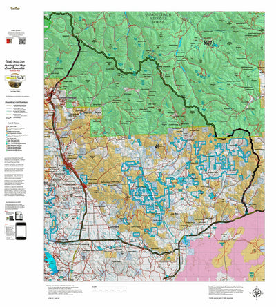 Idaho HuntData LLC Idaho Controlled Mule Deer Unit 49 Land Ownership Map digital map