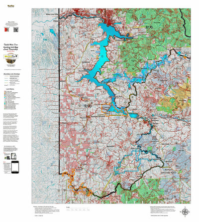 Idaho HuntData LLC Idaho Controlled Mule Deer Unit 5(1X) Land Ownership Map (5-1X) digital map