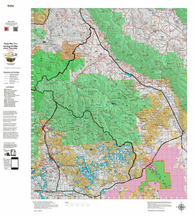 Idaho HuntData LLC Idaho Controlled Mule Deer Unit 50(1) Land Ownership Map (50-1) digital map