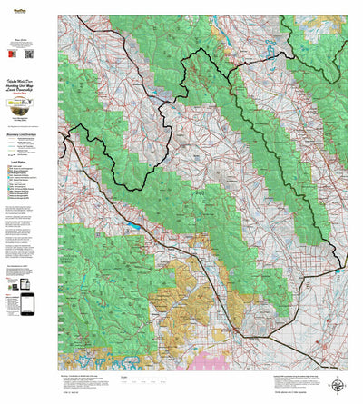 Idaho HuntData LLC Idaho Controlled Mule Deer Unit 51(1) Land Ownership Map (51-1) digital map