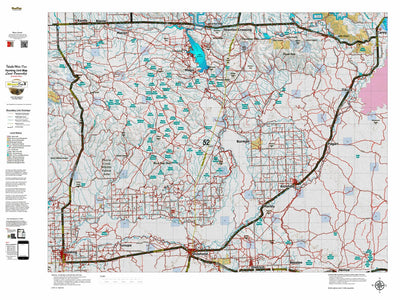 Idaho HuntData LLC Idaho Controlled Mule Deer Unit 52 Land Ownership Map digital map