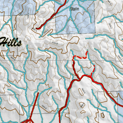 Idaho HuntData LLC Idaho Controlled Mule Deer Unit 52 Land Ownership Map digital map