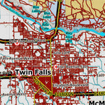 Idaho HuntData LLC Idaho Controlled Mule Deer Unit 53(1) Land Ownership Map (53-1) digital map