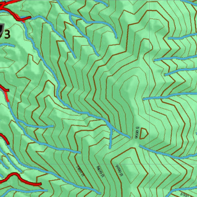 Idaho HuntData LLC Idaho Controlled Mule Deer Unit 57 Land Ownership Map digital map