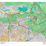 Idaho HuntData LLC Idaho Controlled Mule Deer Unit 60(2) Land Ownership Map (60-2) digital map
