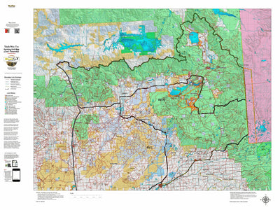 Idaho HuntData LLC Idaho Controlled Mule Deer Unit 60(2) Land Ownership Map (60-2) digital map