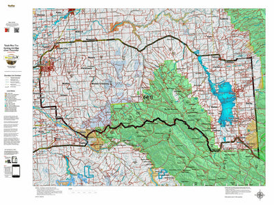 Idaho HuntData LLC Idaho Controlled Mule Deer Unit 64(1) Land Ownership Map (64-1) digital map