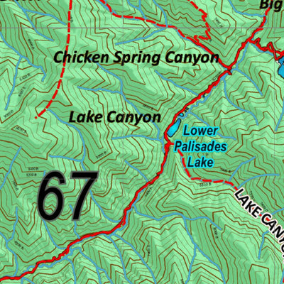 Idaho HuntData LLC Idaho Controlled Mule Deer Unit 67 Land Ownership Map digital map