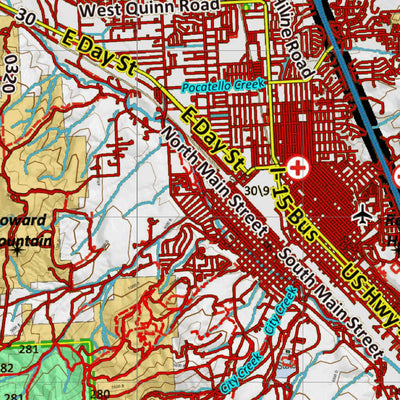 Idaho HuntData LLC Idaho Controlled Mule Deer Unit 68A Land Ownership Map digital map