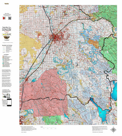 Idaho HuntData LLC Idaho Controlled Mule Deer Unit 69 Land Ownership Map digital map