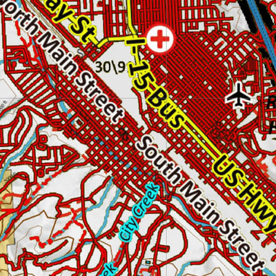 Idaho HuntData LLC Idaho Controlled Mule Deer Unit 70 Land Ownership Map digital map