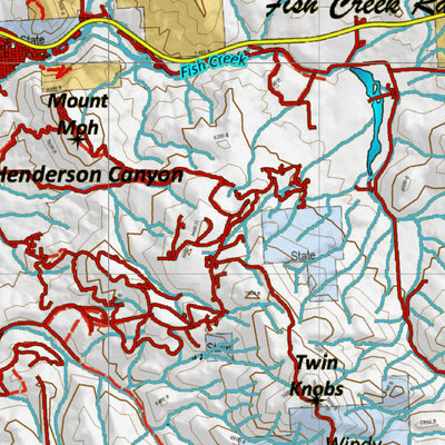 Idaho HuntData LLC Idaho Controlled Mule Deer Unit 72(1) Land Ownership Map (72-1) digital map