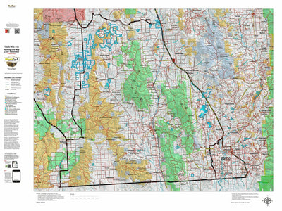 Idaho HuntData LLC Idaho Controlled Mule Deer Unit 73 Land Ownership Map digital map