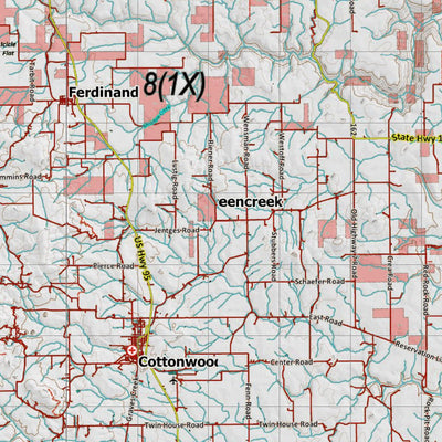 Idaho HuntData LLC Idaho Controlled Mule Deer Unit 8(1X) Land Ownership Map (8-1X) digital map