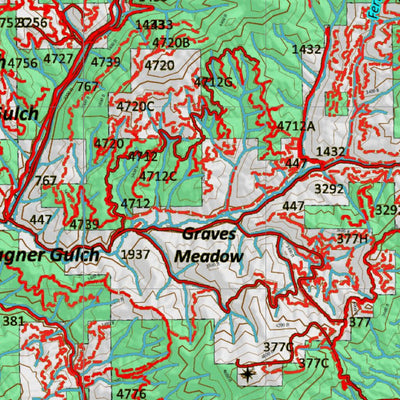 Idaho HuntData LLC Idaho Controlled Mule Deer Unit 8A(1X) Land Ownership Map (8A-1X) digital map