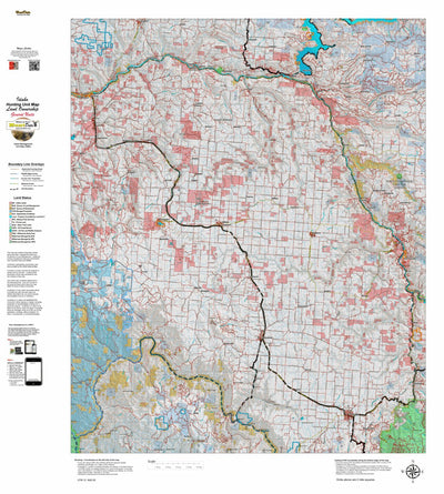 Idaho HuntData LLC Idaho General Unit 11A Land Ownership Map digital map