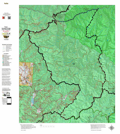 Idaho HuntData LLC Idaho General Unit 16A Land Ownership Map digital map