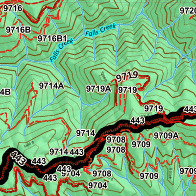 Idaho HuntData LLC Idaho General Unit 16A Land Ownership Map digital map