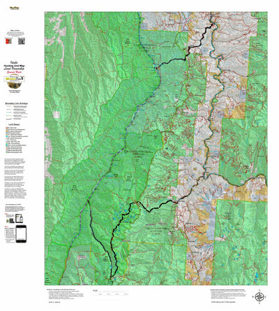 Idaho HuntData LLC Idaho General Unit 18 Land Ownership Map digital map