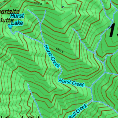 Idaho HuntData LLC Idaho General Unit 19 Land Ownership Map digital map
