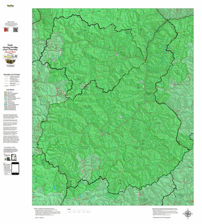 Idaho HuntData LLC Idaho General Unit 27 Land Ownership Map digital map