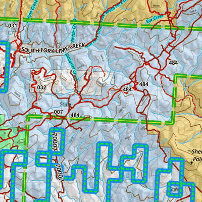 Idaho HuntData LLC Idaho General Unit 44 Land Ownership Map digital map