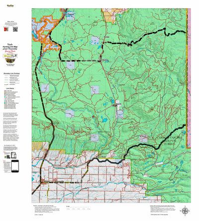 Idaho HuntData LLC Idaho General Unit 62A Land Ownership Map digital map