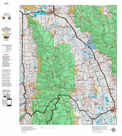 Idaho HuntData LLC Idaho General Unit 75 Land Ownership Map digital map