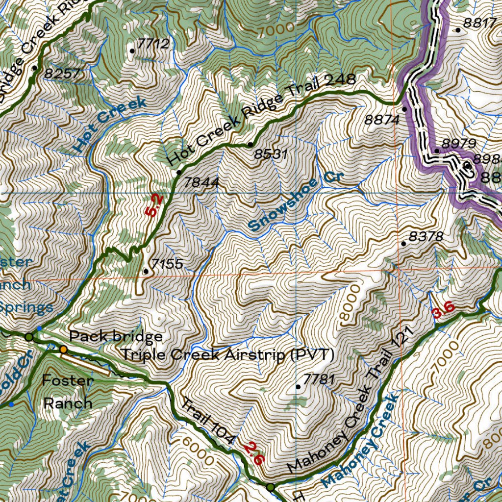 Frank Church-River of No Return Wilderness Southeast Quadrant Map by ...