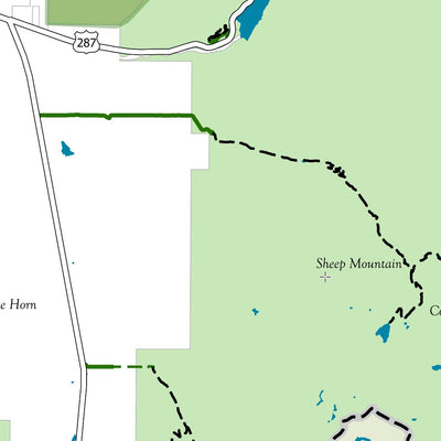 West Yellowstone - Run Ski Bike Trail Map (Out of Town) Preview 2