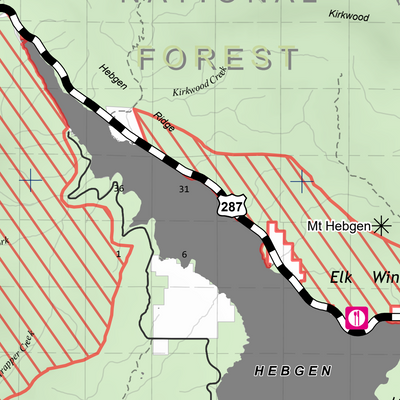 West Yellowstone Winter Use Map 2025-2026 (North) Preview 2