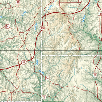 Indiana Geological and Water Survey IU 200 Bus Map digital map