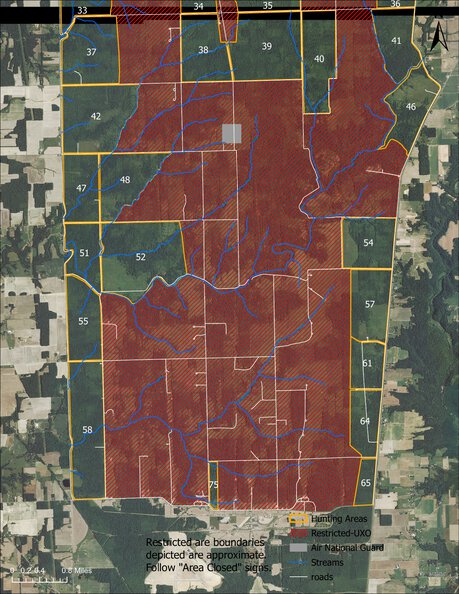 Big Oaks NWR Hunt Units 37-75 Map by Indiana National Wildlife Refuges ...