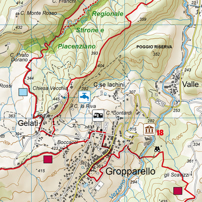Infocartografica snc Appennino Piacentino - 3 Nord - Valli Nure, Arda e Ceno digital map