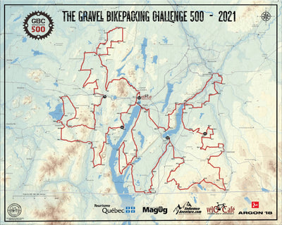 INFOTIERRA CANADA The Gravel Bikepacking Challenge 500 - 2021 digital map