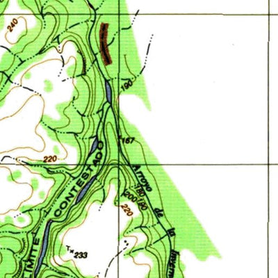 Instituto Geográfico Militar de Uruguay Arroyo de la Invernada (J7) digital map