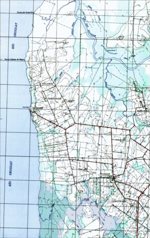 Instituto Geográfico Militar de Uruguay Barra San Salvador (R22) digital map