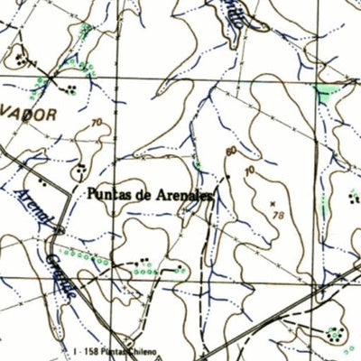 Instituto Geográfico Militar de Uruguay Cañada Nieto (P23) digital map