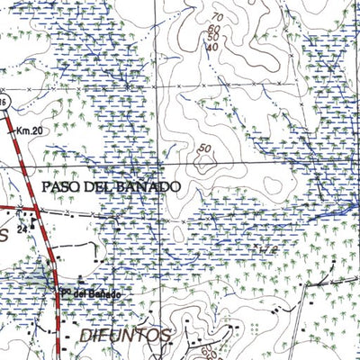 Instituto Geográfico Militar de Uruguay Castillos (C25) digital map