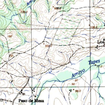 Instituto Geográfico Militar de Uruguay Cerro Partido (F24) digital map