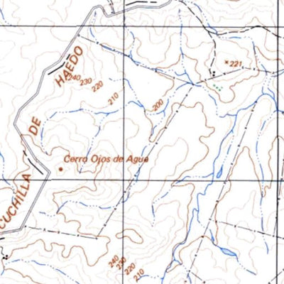 Instituto Geográfico Militar de Uruguay Cuchilla de Haedo (K11) digital map